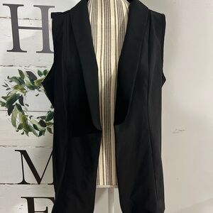 SHEIN Black Sleeveless Vest XL
